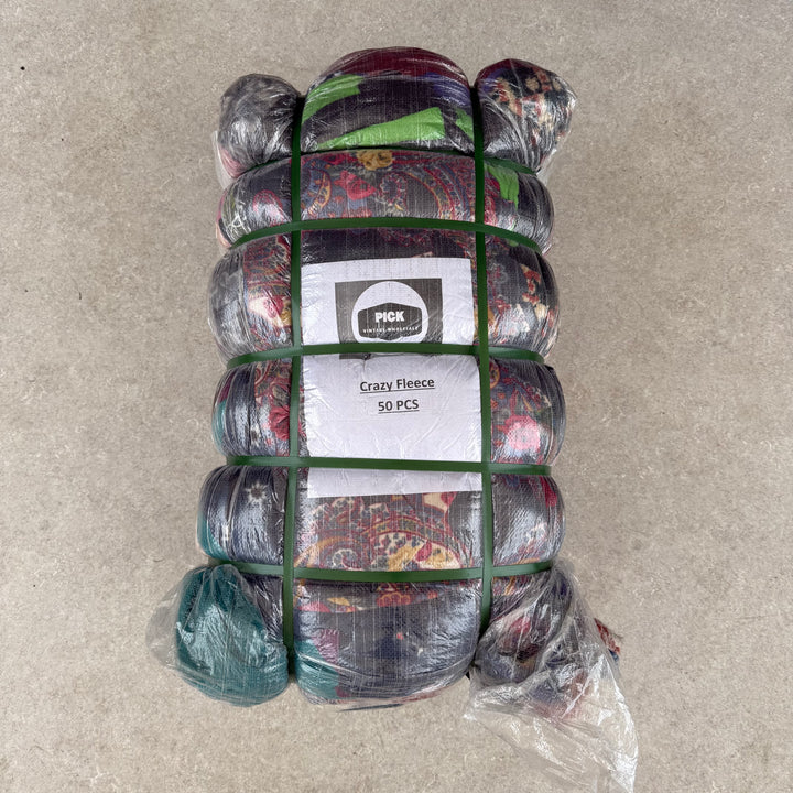 Unopened Bale of Crazy Pattern Fleeces
