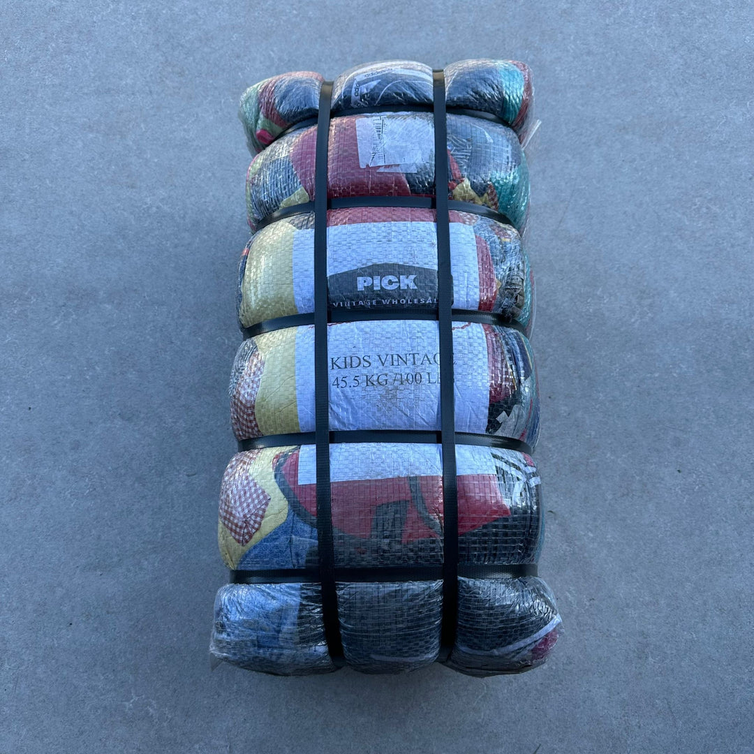 SALE! Unopened 45.5kg Bale of Mixed Kids Vintage