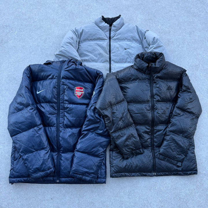 10 Nike and Adidas Puffer Jackets - Reseller Box