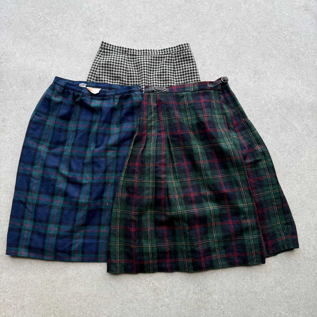 10 Wool/Check Pattern Skirts - Reseller Box