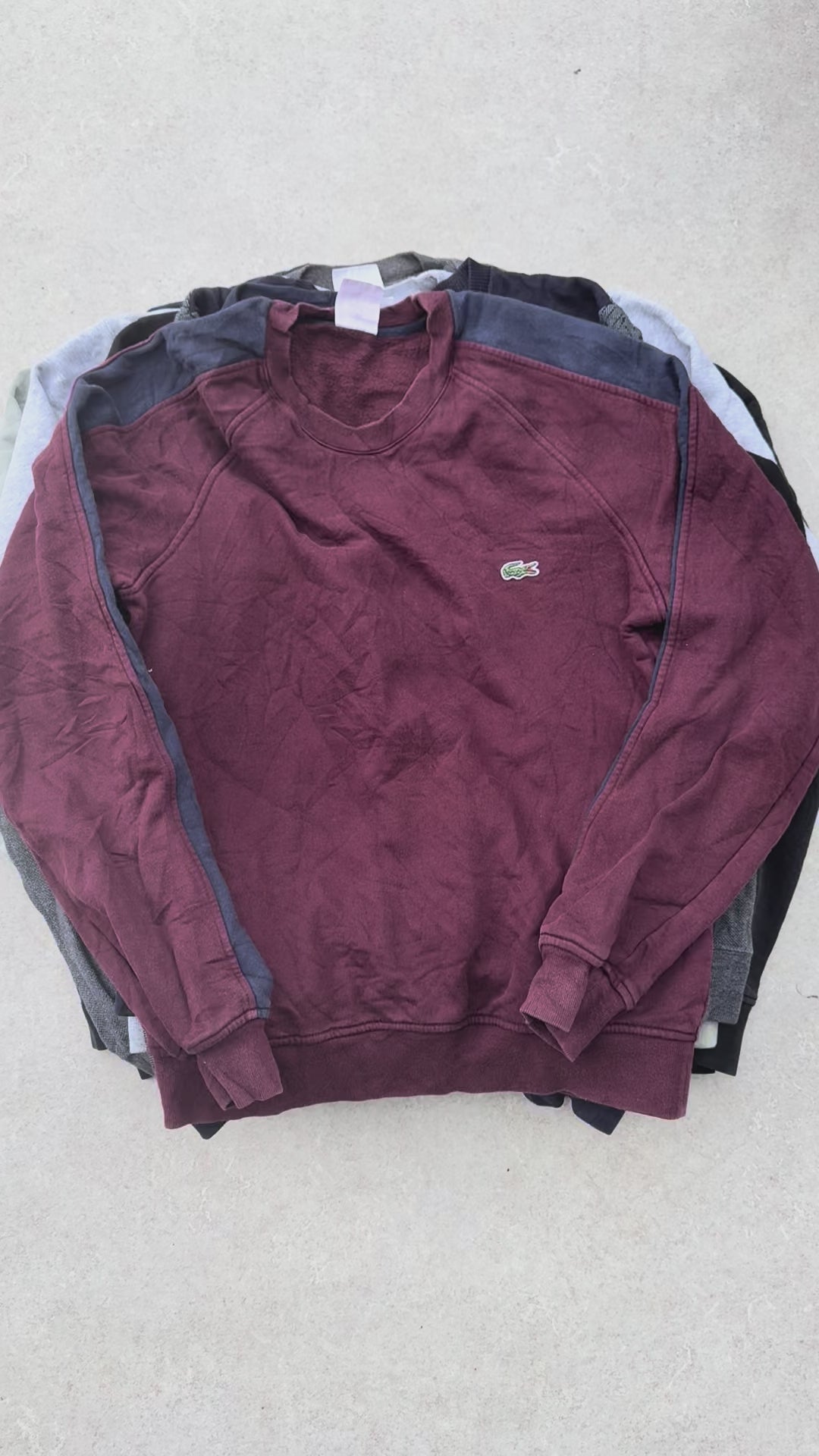 10 Lacoste Sweatshirts - Reseller Box