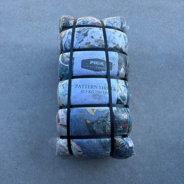 Unopened 45.5kg Bale of Pattern Shirts