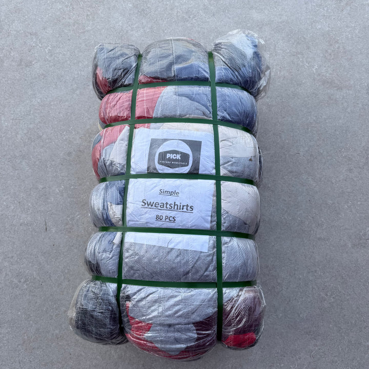 Unopened Bale of Plain Sweatshirts