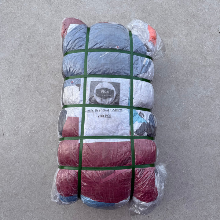 Unopened Bale of Branded T-Shirts