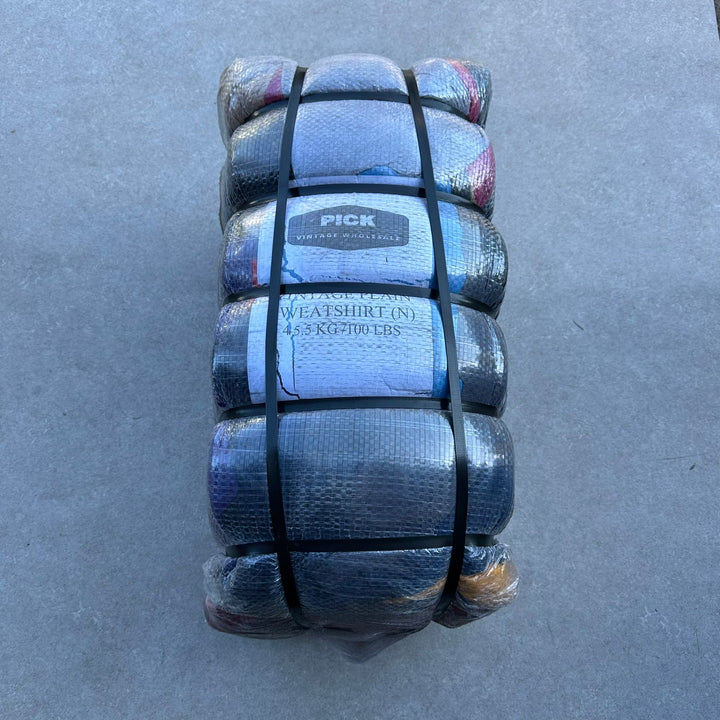 Unopened 45.5kg Bale of Plain sweatshirts