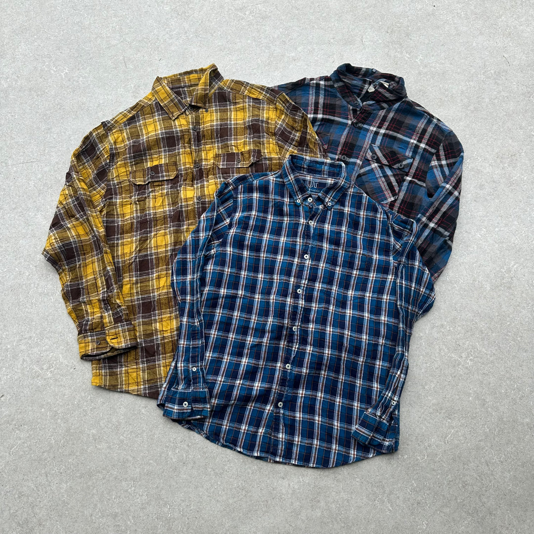 SALE! 10 x Check Flannel Shirts