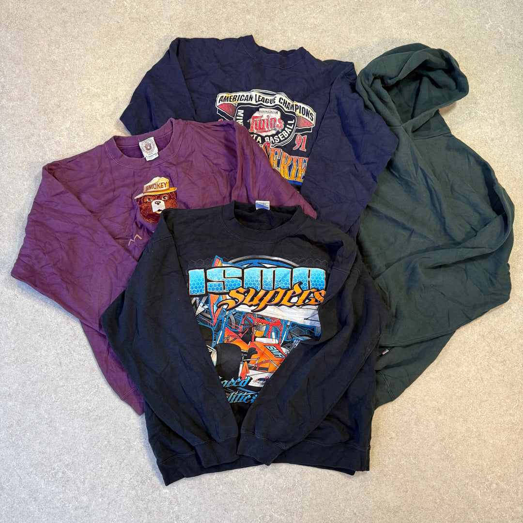 Unopened Bale of USA Sweatshirts/Hoodies