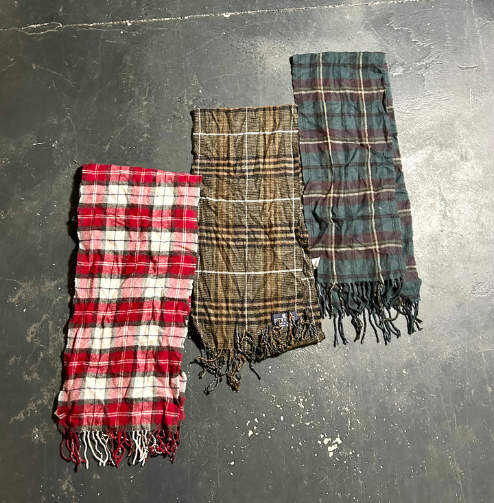 10 x Check Scarves