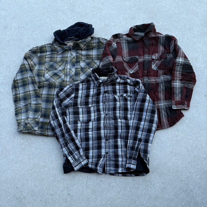10 Heavy Flannel Shirts - Reseller Box