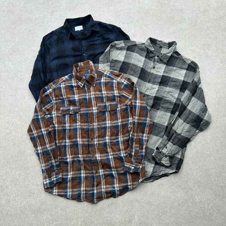 SALE! 10 x Check Flannel Shirts