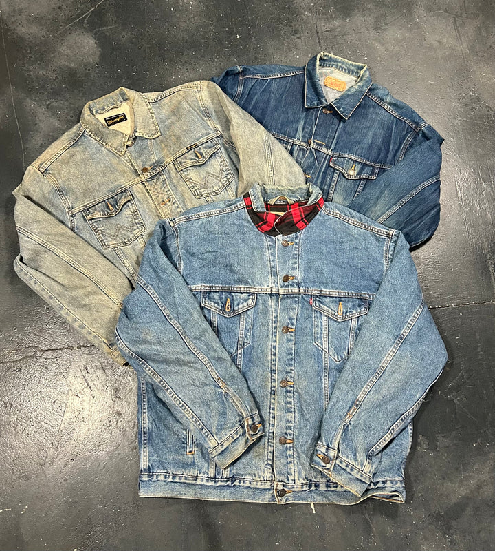 Unopened 45.5kg Branded Denim Jackets Bale