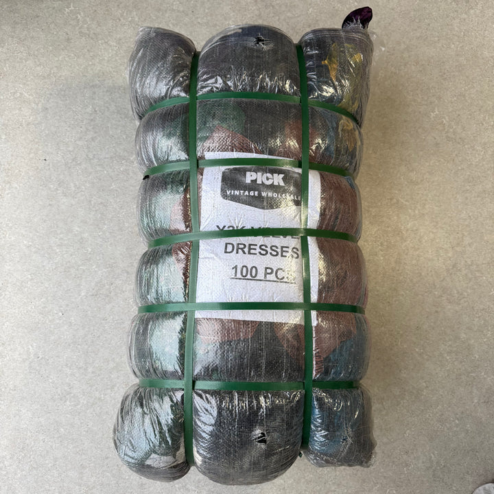 Unopened Bale of Velvet Dresses