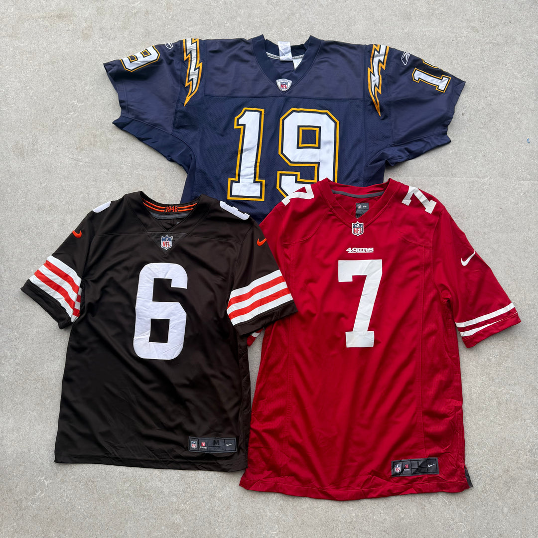 Unopened Bale of Pro Sports Jerseys - 100pcs