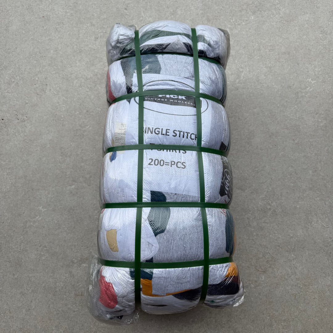 Unopened Bale of Single Stitch T-Shirts - 200 pcs