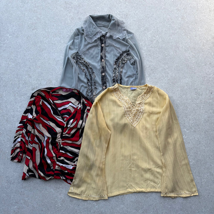 10 x Y2K Long Sleeve Tops