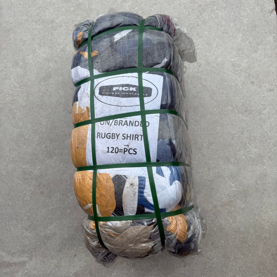 Unopened Bale of Unbranded Rugby Shirts - 120pcs