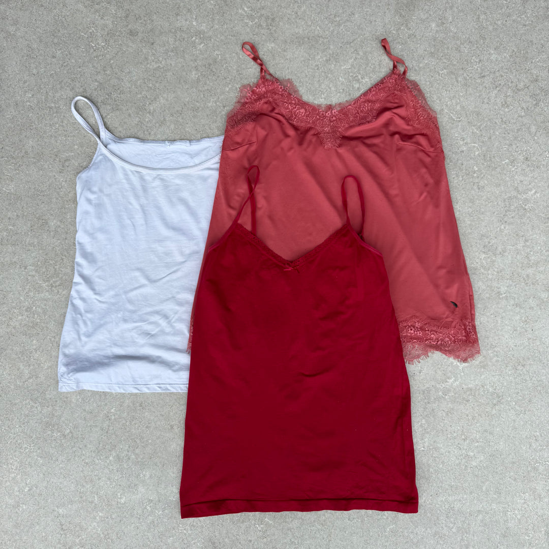 10 x Block Colour Y2K Camis/Tank Tops