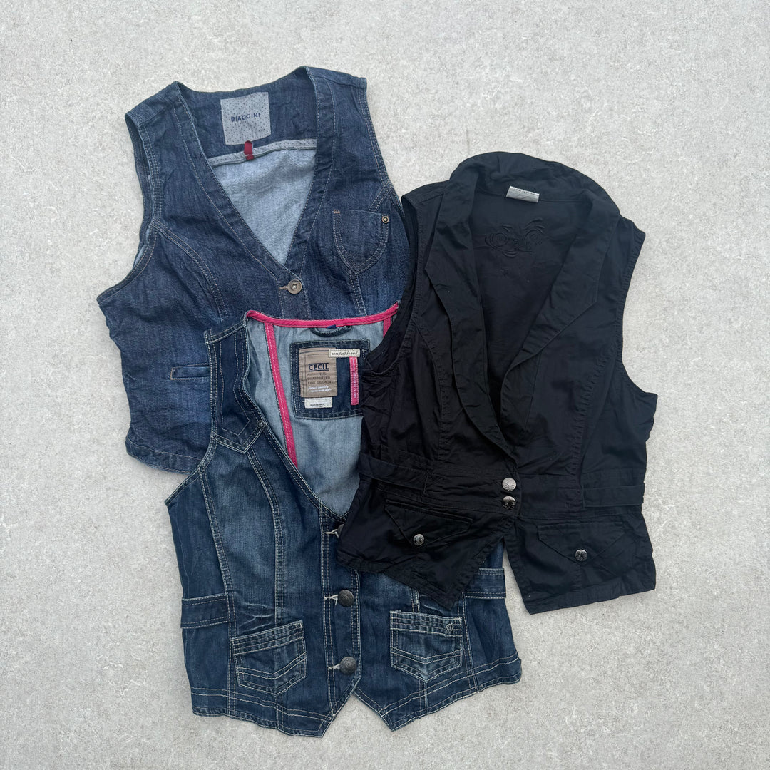 10 x Y2K Waistcoats