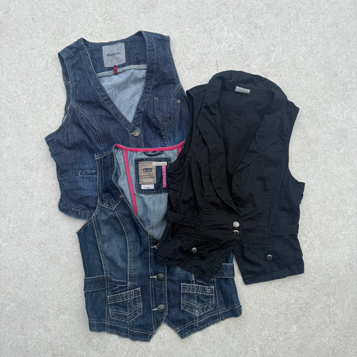 10 x Y2K Waistcoats