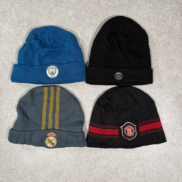 10 Football Branded Beanies - Reseller Box