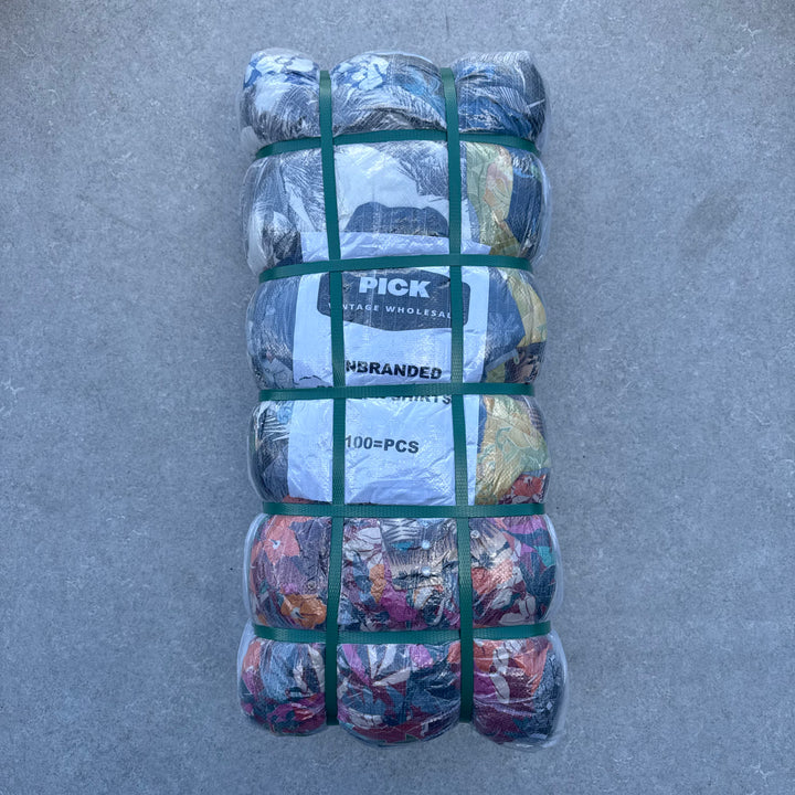 Unopened Bale of Pattern Shirts - 100 PCS