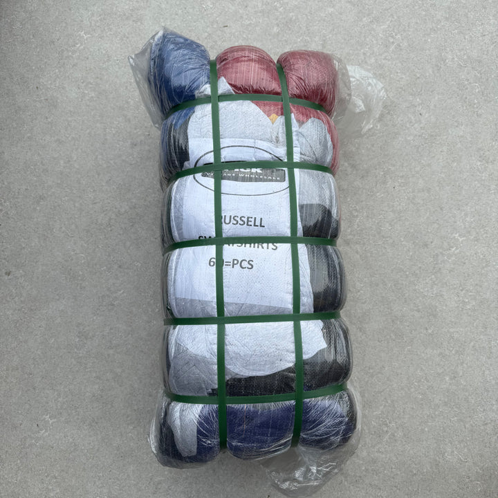 Unopened Bale of Russell Athletics Sweatshirts - 60pcs