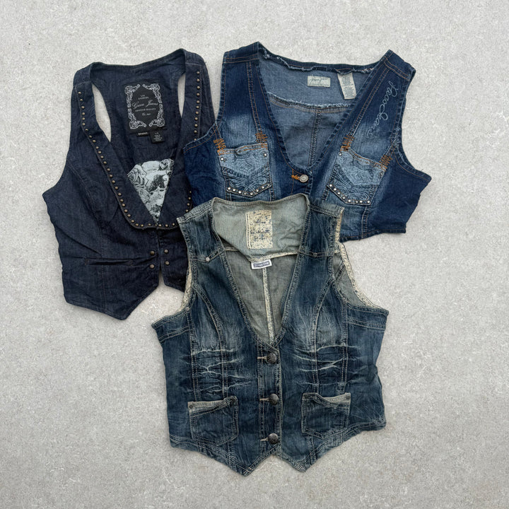10 x Y2K Waistcoats