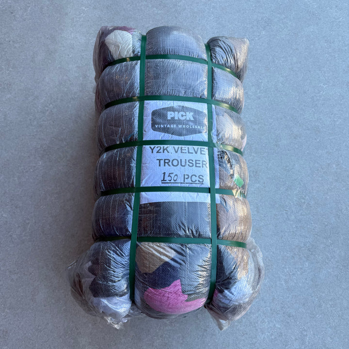 Unopened Bale of Velvet Trousers