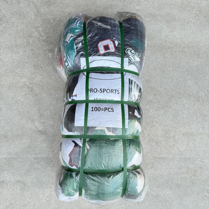 Unopened Bale of Pro Sports Jerseys - 100pcs