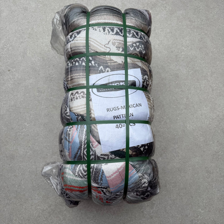 Unopened Bale of Mexican Rugs - 40pcs