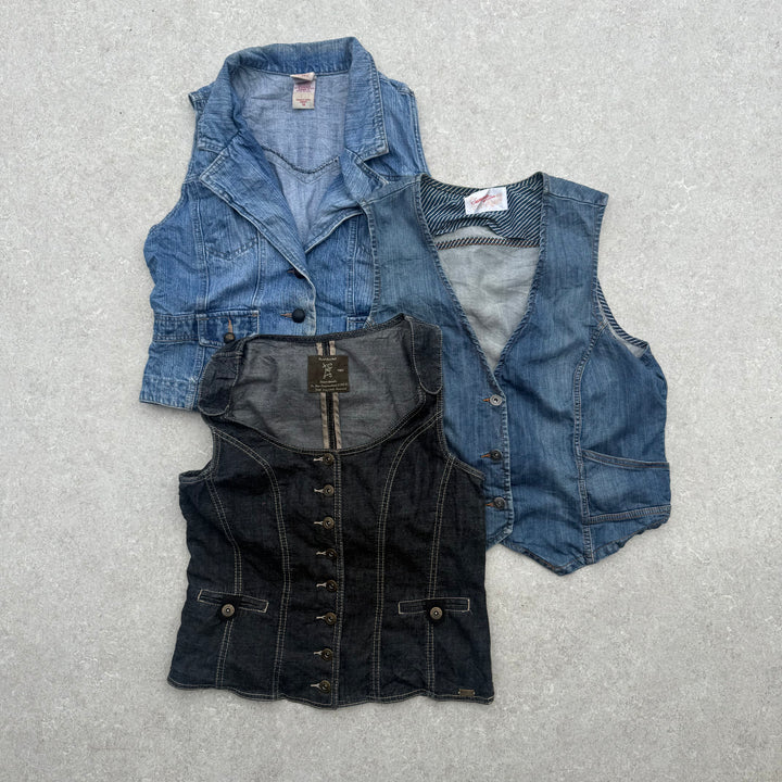 10 x Y2K Waistcoats