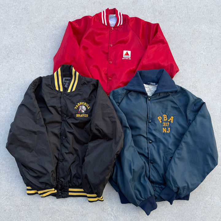 Unopened Bale of Satin Bomber Jackets - 50PCS