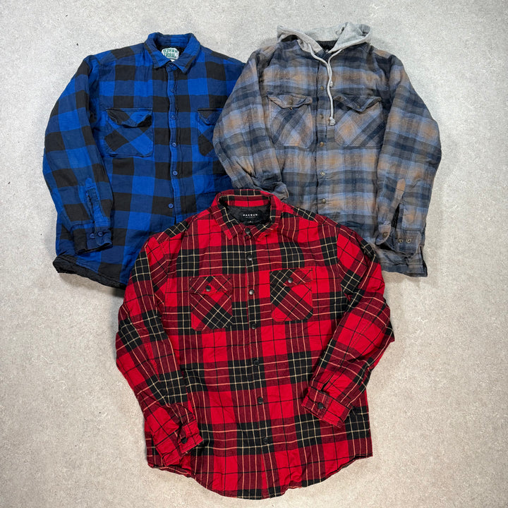 9 Heavy Flannel Shirts - Reseller Box