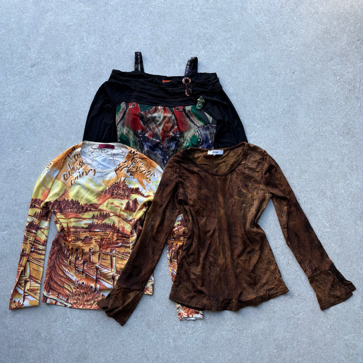 10 x Y2K Long Sleeve Tops