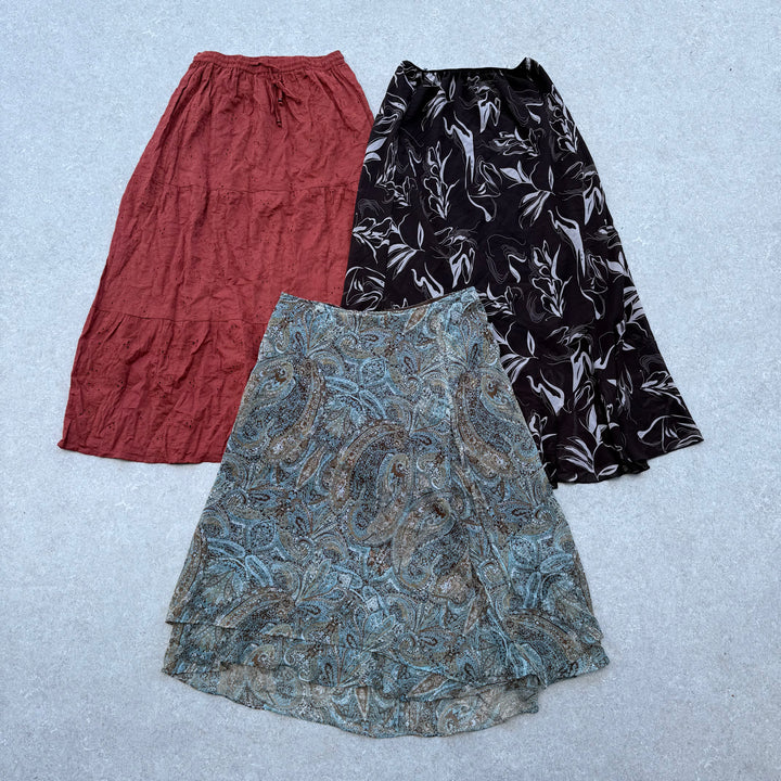 10 Y2K Boho Mixed Skirts - Reseller Box