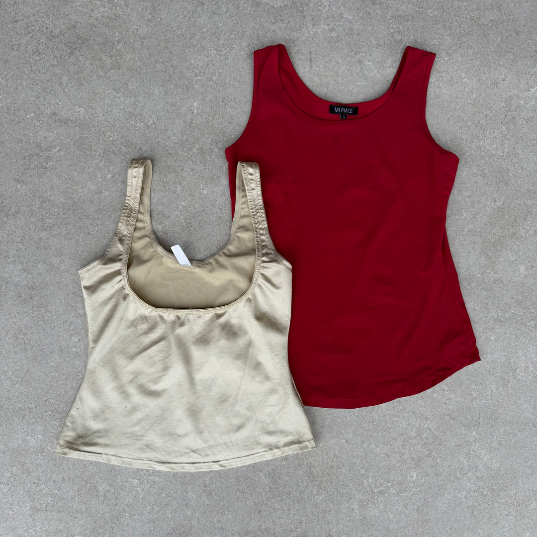 10 x Block Colour Y2K Camis/Tank Tops