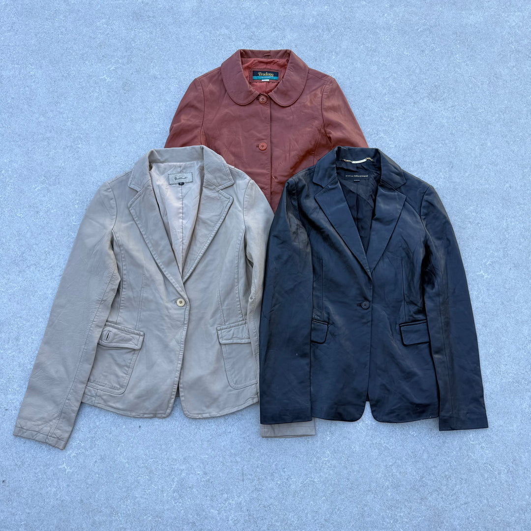 10 x Y2K Leather Blazer Jackets