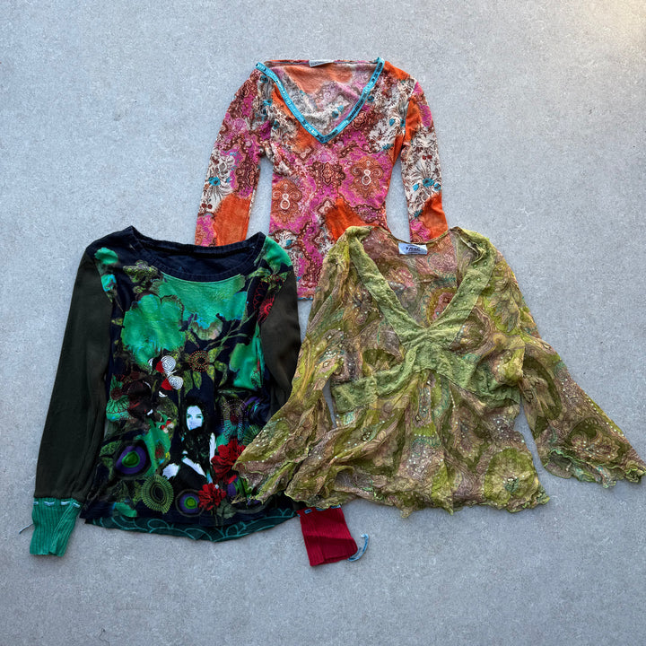 10 x Y2K Long Sleeve Tops