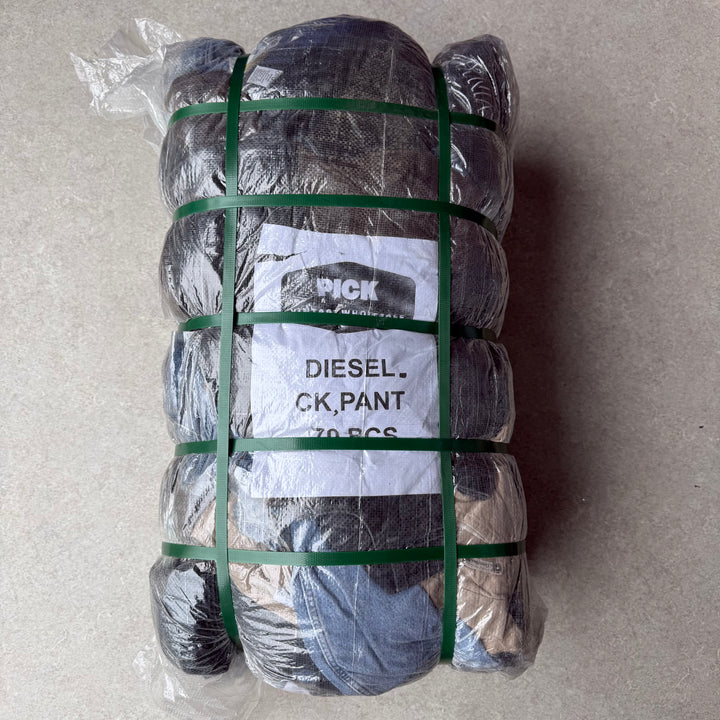 Unopened Bale of Diesel and CK Jeans