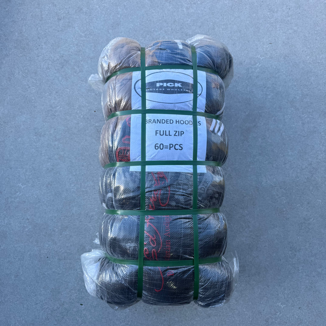 Unopened Bale of Full Zip Hoodies - 60pcs