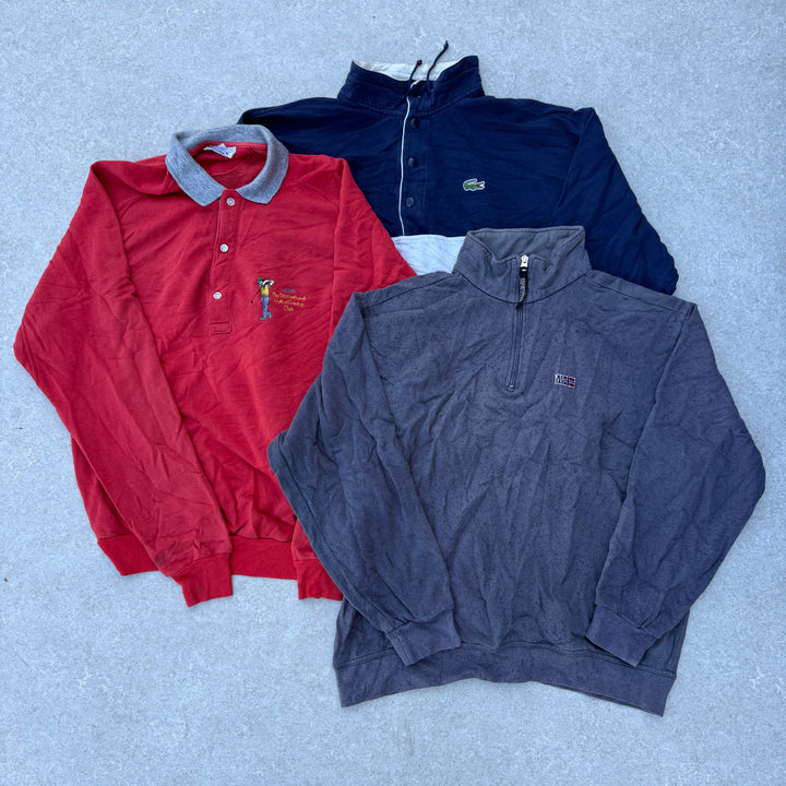 10 Branded Quarter Zip Sweatshirts - Reseller Box