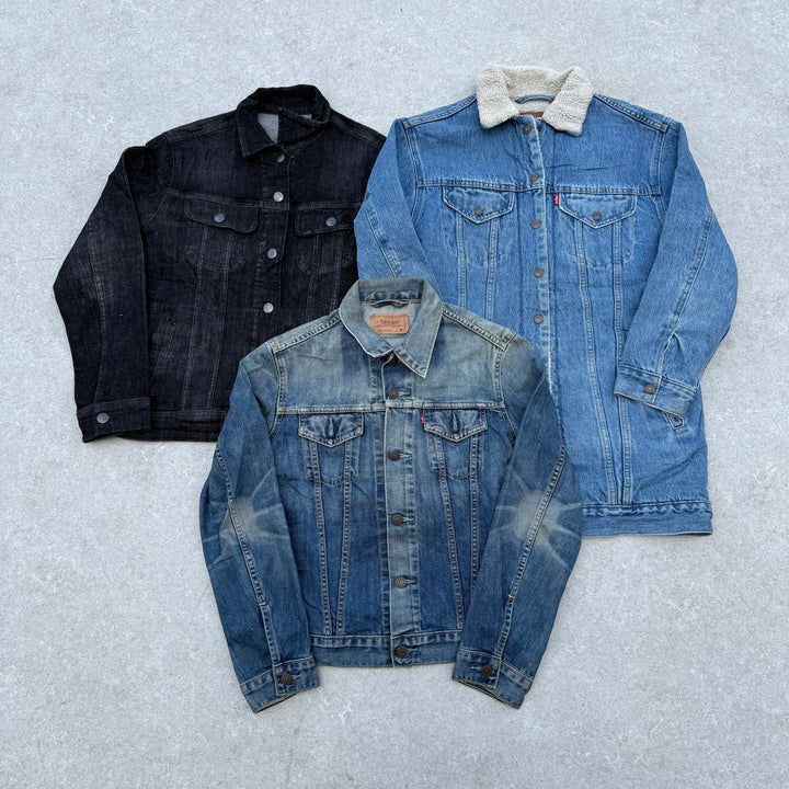 Unopened 45.5kg Branded Denim Jackets Bale