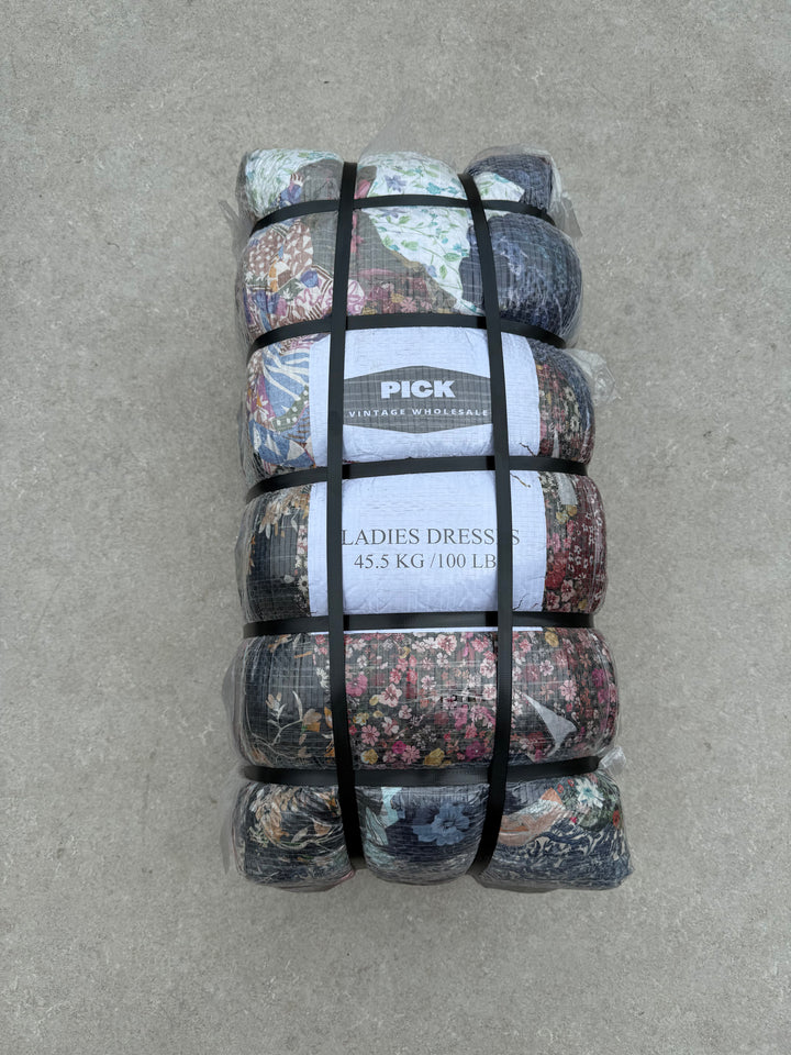SALE! Unopened 45.5kg Bale of 90's Dresses