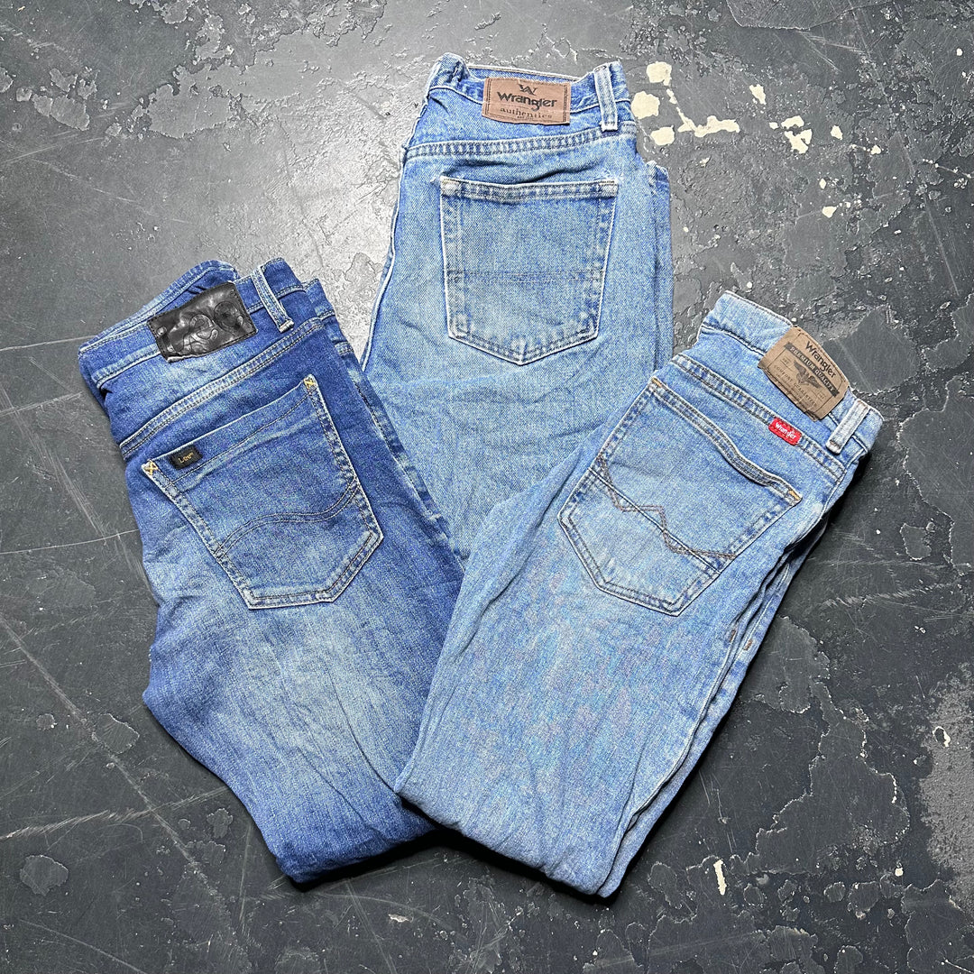 10 x Lee and Wrangler Jeans
