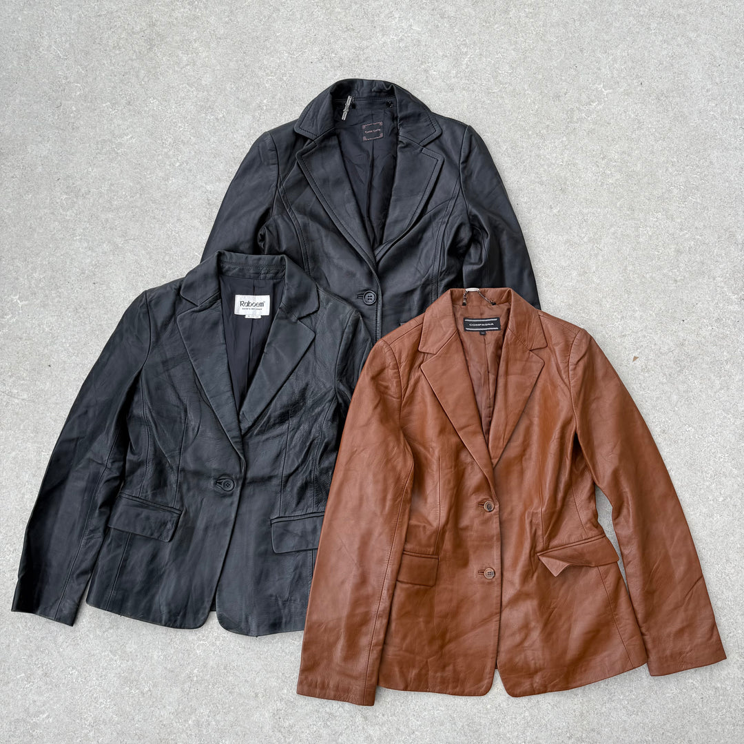 10 x Y2K Leather Jackets
