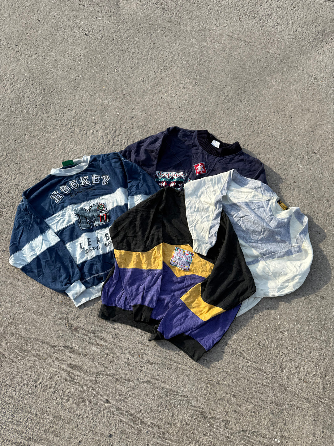 70 Piece Unopened Vintage Printed Sweatshirt Bale