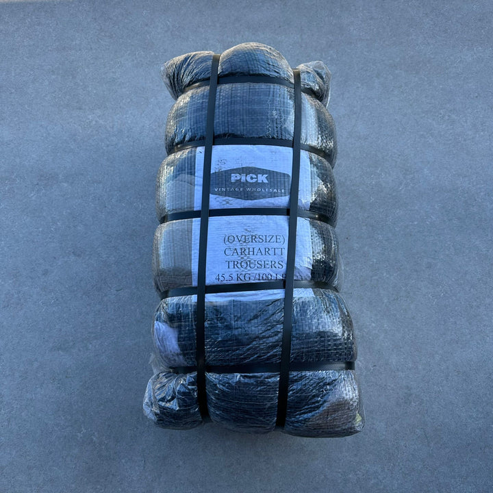 Unopened 45.5kg Bale of Larger Sized Carhartt Trousers