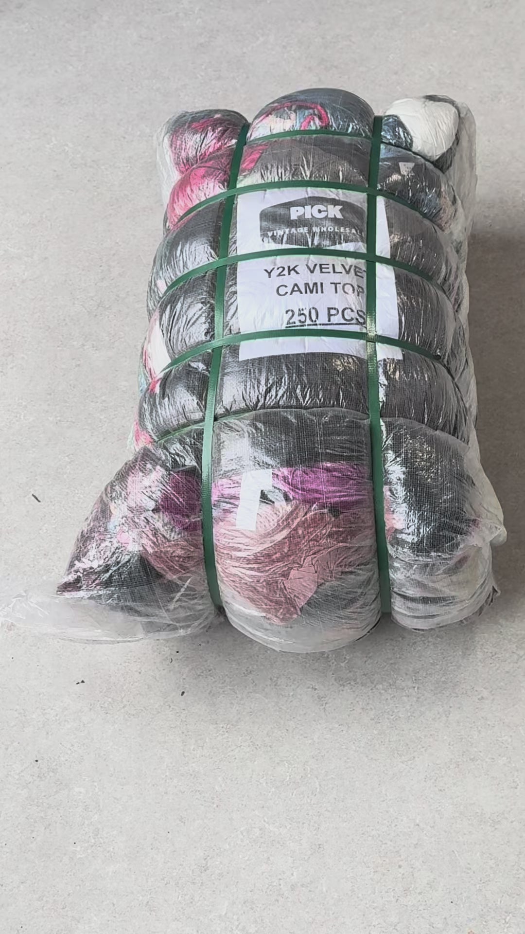 Unopened Bale of Y2K Velvet Cami Tops