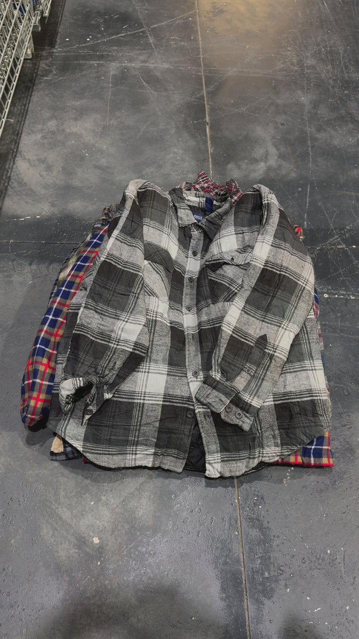 10 Piece Heavy Flannel Shirt Bundle