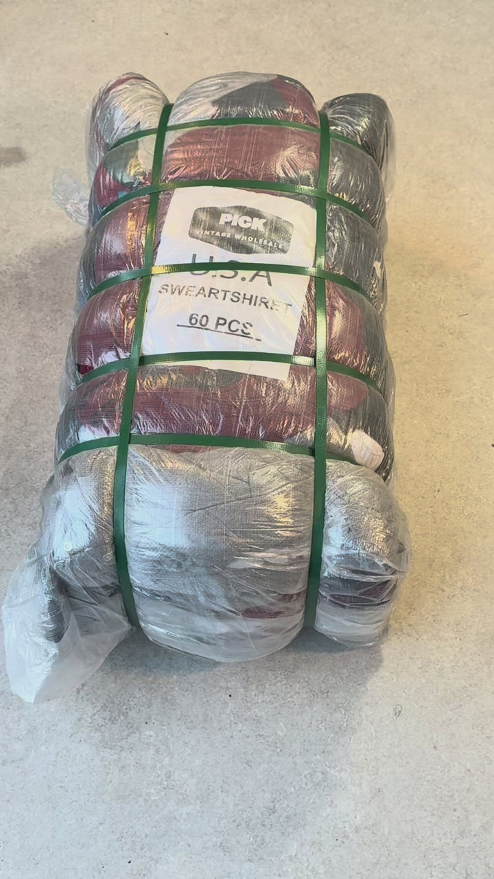 Unopened Bale of USA Sweatshirts/Hoodies
